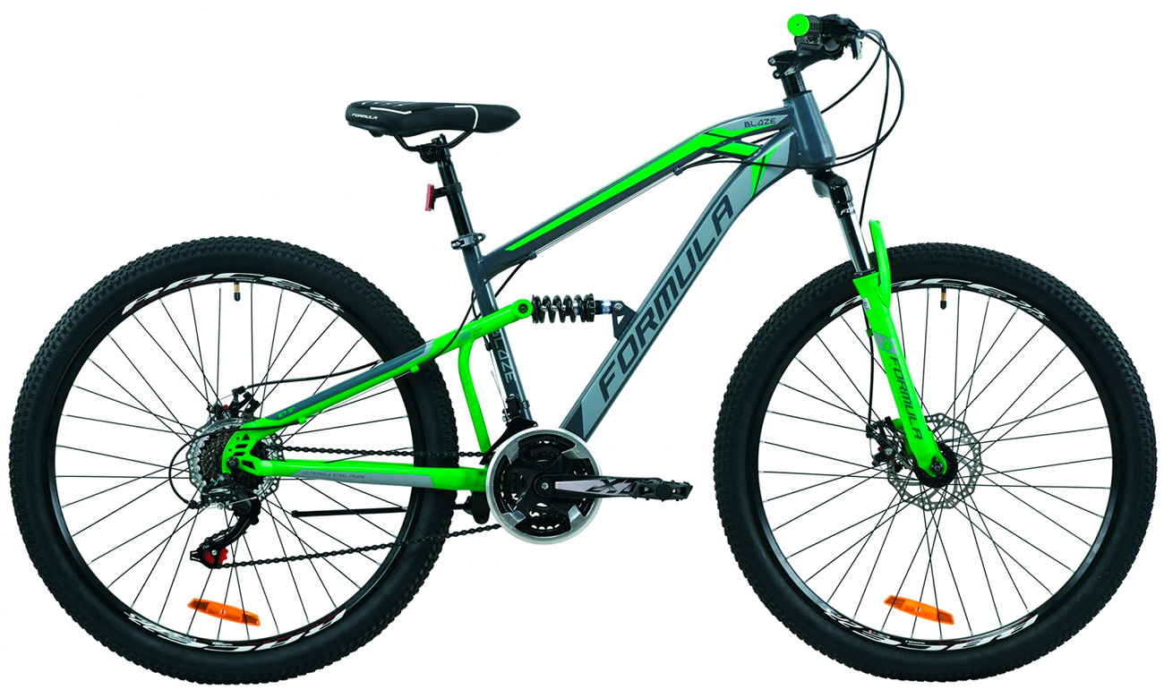 Фотография Велосипед Formula BLAZE DD 27,5" (2020) 2020 Серо-зеленый